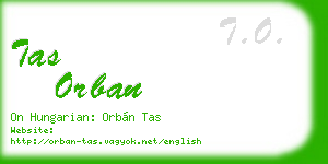 tas orban business card